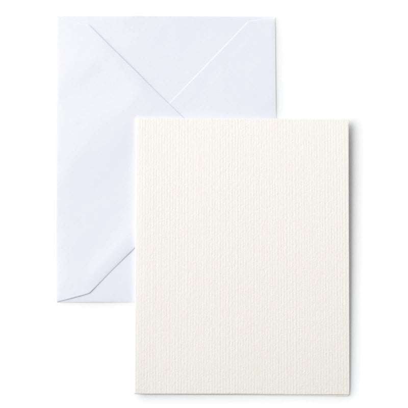 Cricut Cold-Press Watercolor Cards, S40 (12ct) Customizable Blank Greeting Cards with Envelopes, Create Personalized Birthday Cards, Thank You Cards & Invites, Compatible with Cricut Machines ,Off-white - Image 2